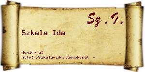 Szkala Ida névjegykártya
