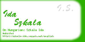 ida szkala business card